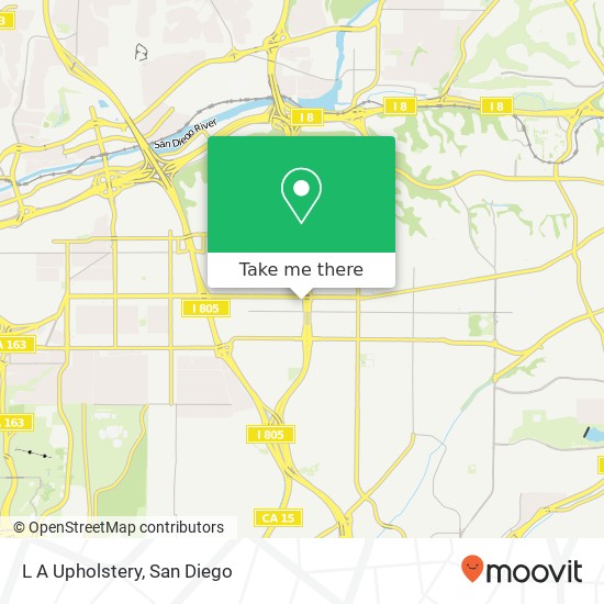 L A Upholstery map