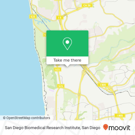 San Diego Biomedical Research Institute map