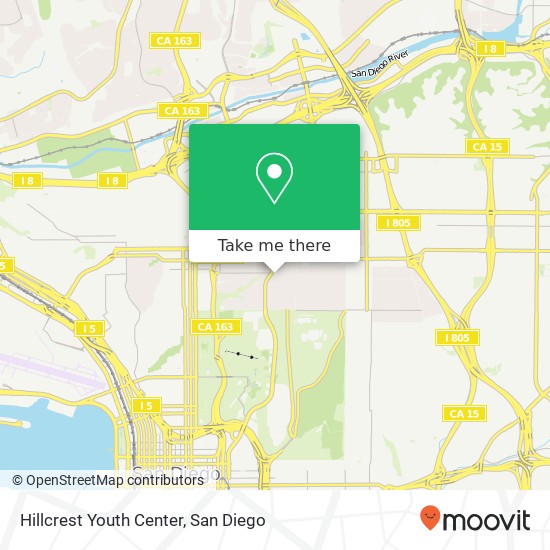 Mapa de Hillcrest Youth Center
