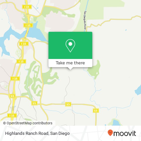 Mapa de Highlands Ranch Road