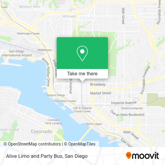 Mapa de Alive Limo and Party Bus