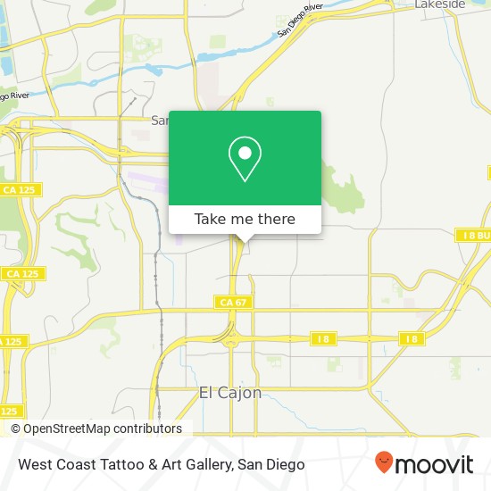 Mapa de West Coast Tattoo & Art Gallery