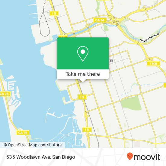 Mapa de 535 Woodlawn Ave