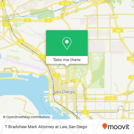 T Bradshaw Mark Attorney at Law map