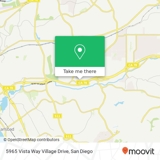 5965 Vista Way Village Drive map