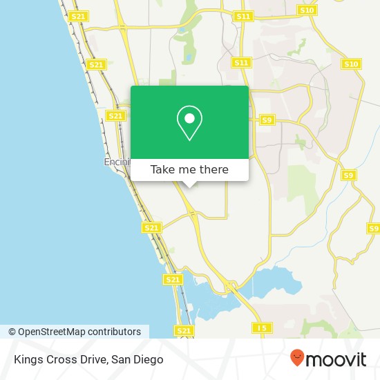 Kings Cross Drive map