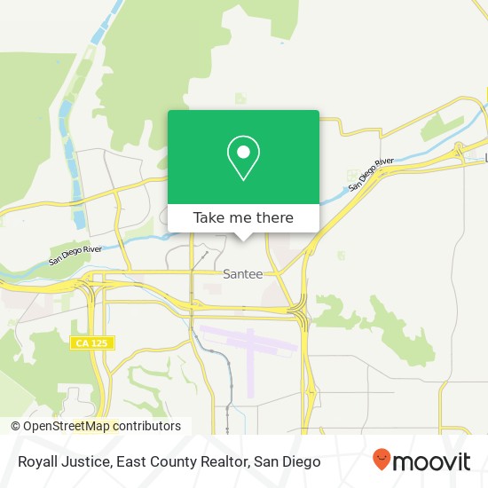 Royall Justice, East County Realtor map