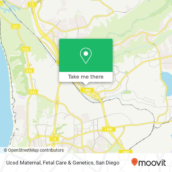 Ucsd Maternal, Fetal Care & Genetics map