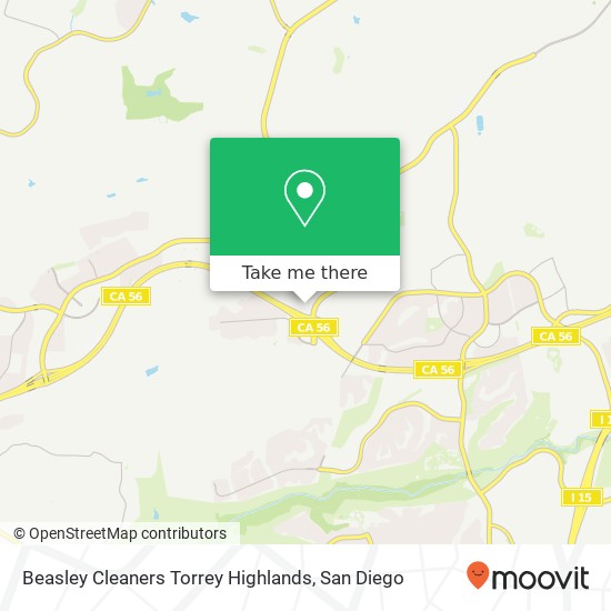 Beasley Cleaners Torrey Highlands map