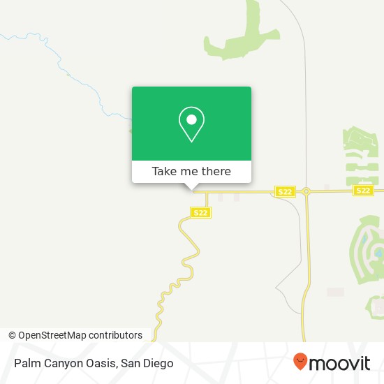 Mapa de Palm Canyon Oasis