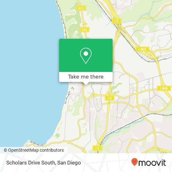 Mapa de Scholars Drive South