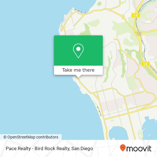 Mapa de Pace Realty - Bird Rock Realty