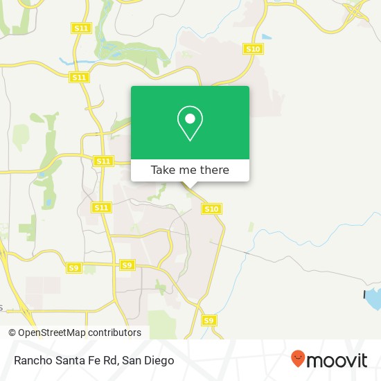 Rancho Santa Fe Rd map