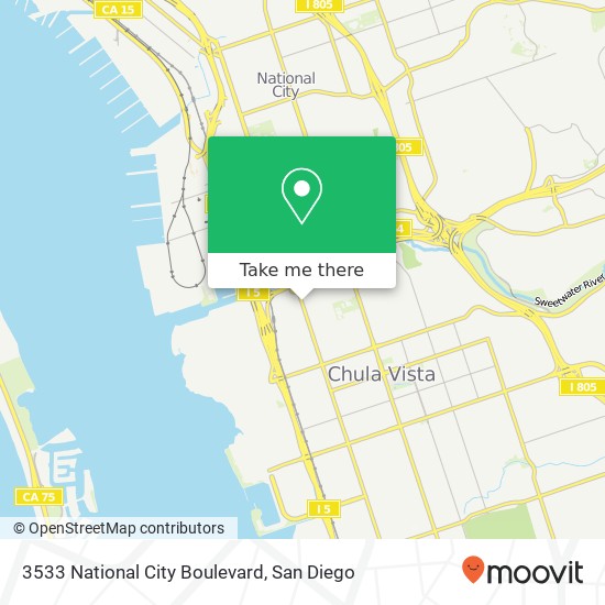 3533 National City Boulevard map