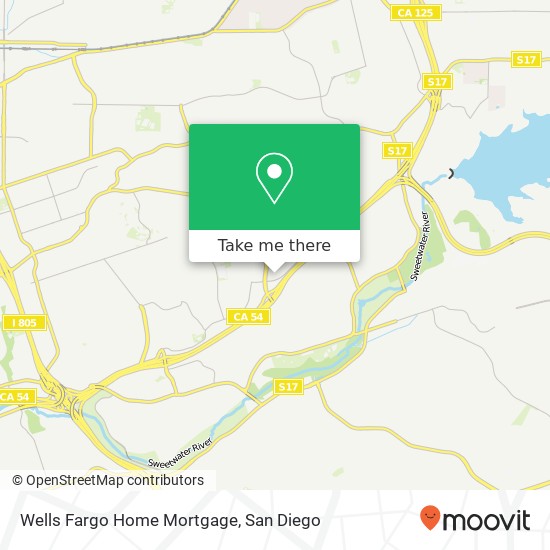 Mapa de Wells Fargo Home Mortgage