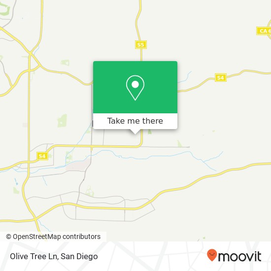 Olive Tree Ln map