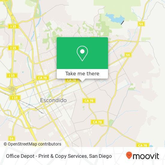 Office Depot - Print & Copy Services map