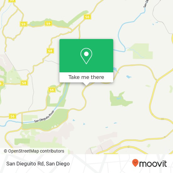 Mapa de San Dieguito Rd