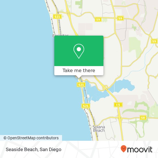 Seaside Beach map