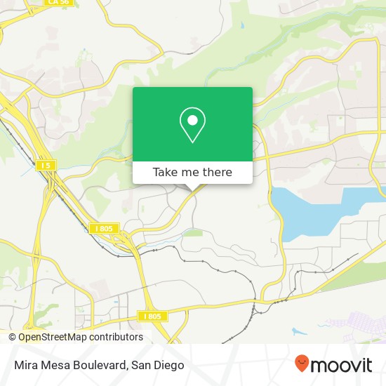 Mapa de Mira Mesa Boulevard