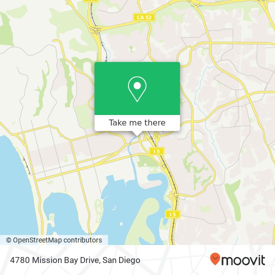 4780 Mission Bay Drive map