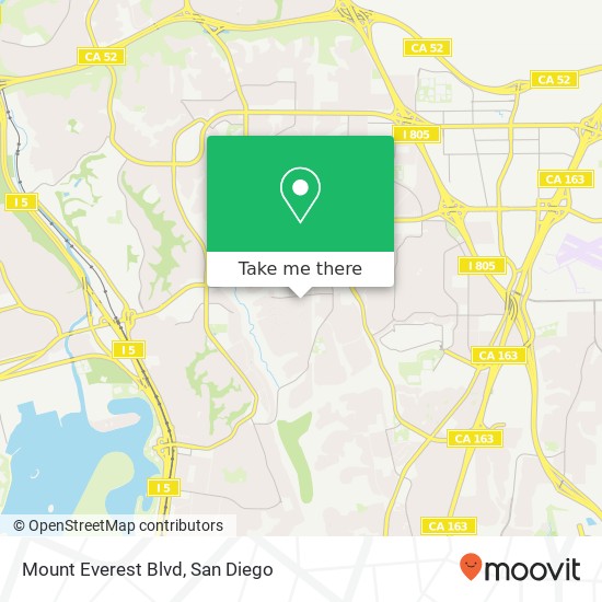 Mount Everest Blvd map
