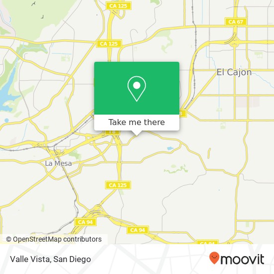 Valle Vista map