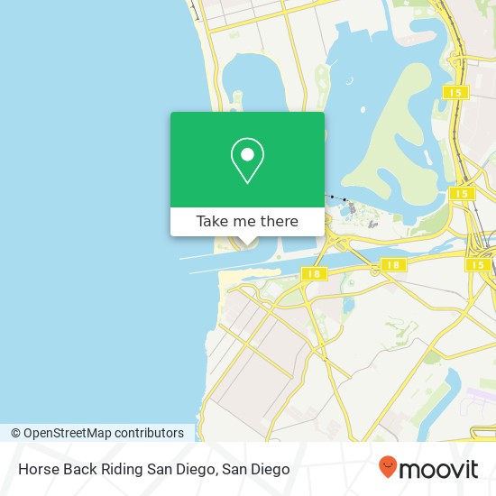 Mapa de Horse Back Riding San Diego