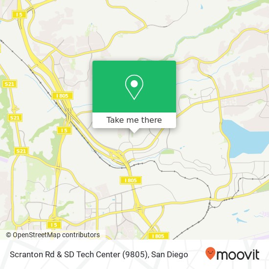 Mapa de Scranton Rd & SD Tech Center (9805)
