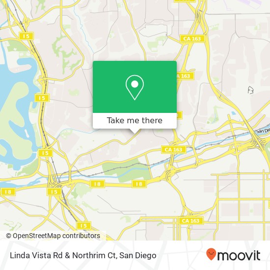 Linda Vista Rd & Northrim Ct map