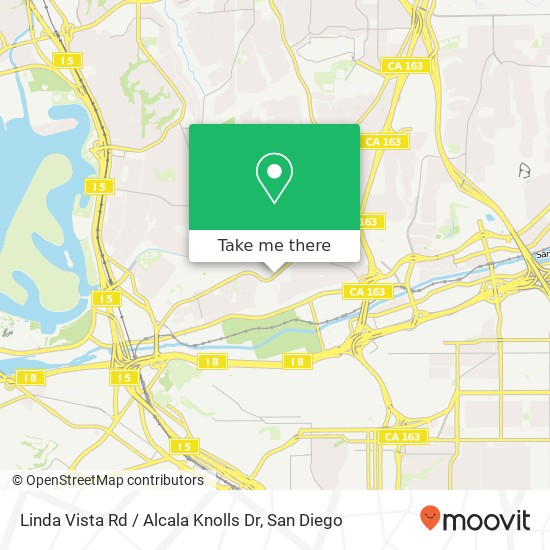 Mapa de Linda Vista Rd / Alcala Knolls Dr