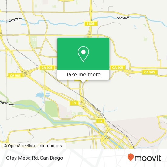 Mapa de Otay Mesa Rd