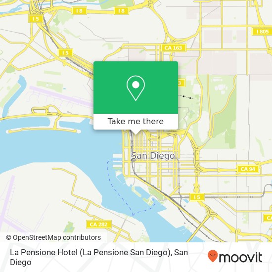 La Pensione Hotel (La Pensione San Diego) map