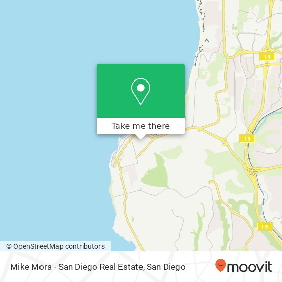 Mapa de Mike Mora - San Diego Real Estate