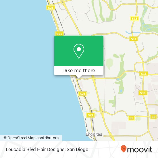 Leucadia Blvd Hair Designs map