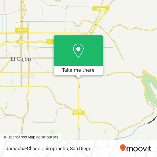 Mapa de Jamacha-Chase Chiropractic
