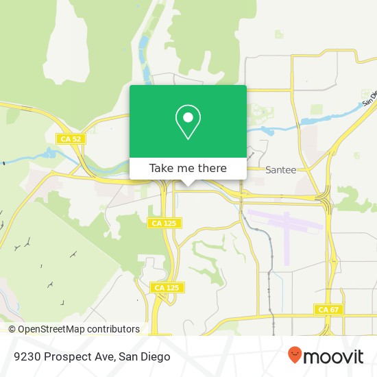 9230 Prospect Ave map
