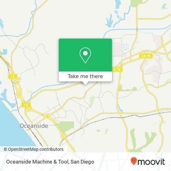 Mapa de Oceanside Machine & Tool