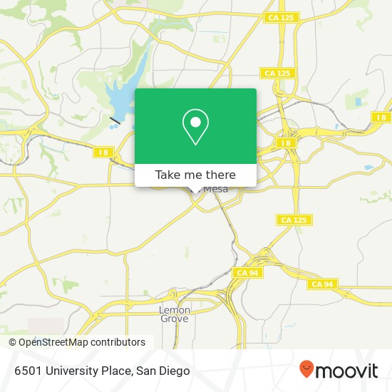 Mapa de 6501 University Place
