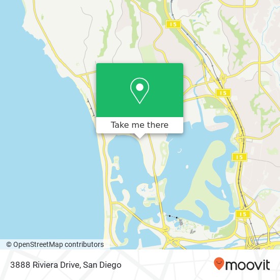3888 Riviera Drive map