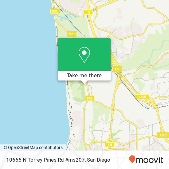 10666 N Torrey Pines Rd #ms207 map
