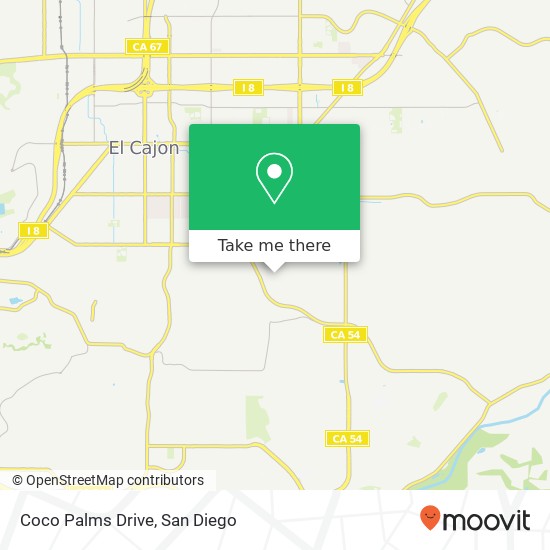Mapa de Coco Palms Drive