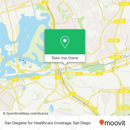 San Diegans for Healthcare Coverage map