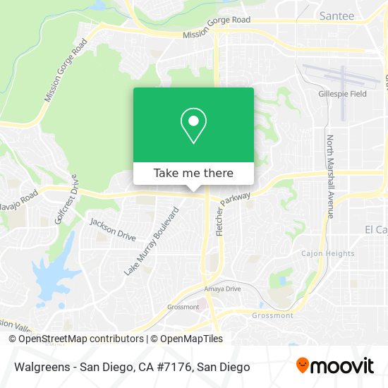 Walgreens - San Diego, CA #7176 map