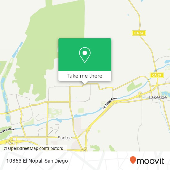 10863 El Nopal map