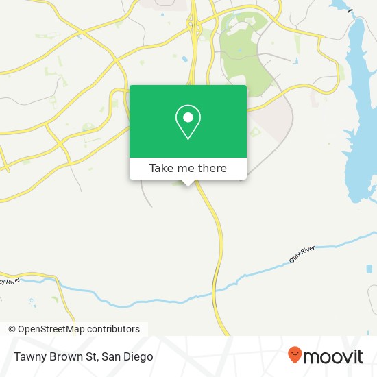 Tawny Brown St map