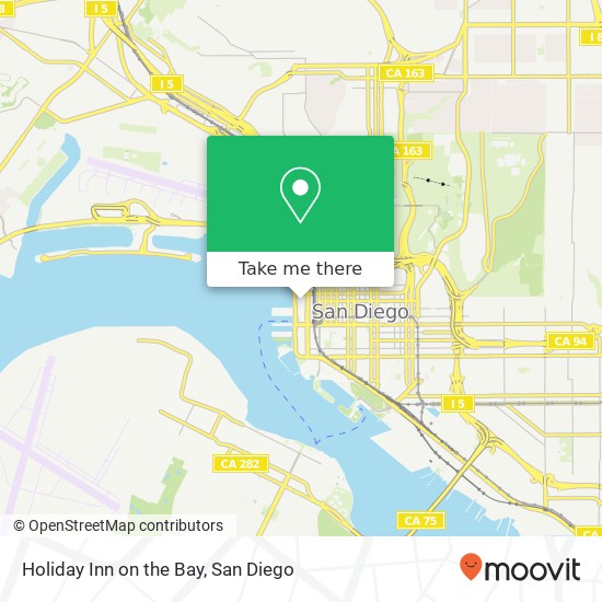 Holiday Inn on the Bay map
