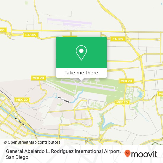 Mapa de General Abelardo L. Rodríguez International Airport
