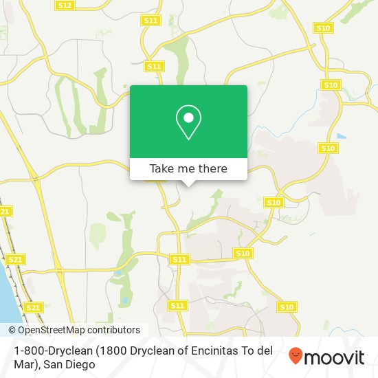 Mapa de 1-800-Dryclean (1800 Dryclean of Encinitas To del Mar)