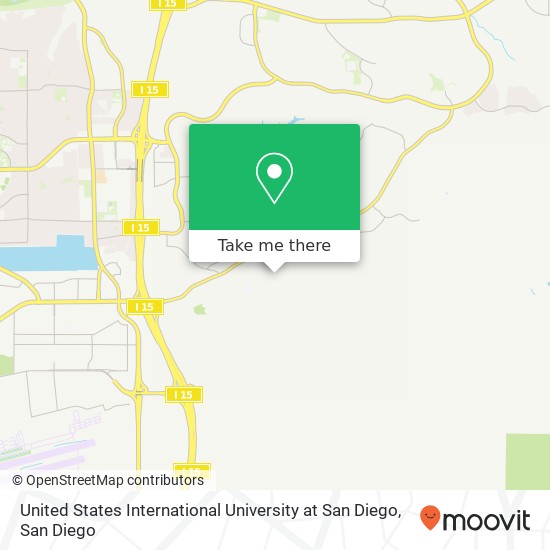 United States International University at San Diego map